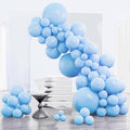 PartyWoo Light Blue Balloons 85pcs Baby Pastel Sky Aqua Blue Color | Different by PartyWoo