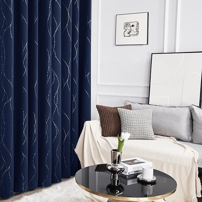 Deconovo Living Room Curtains 54 Inches Long, Thermal Insulated, Room Darkening - Image 5
