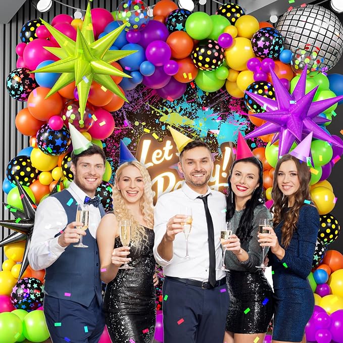 147pcs Neon Balloon Arch Kit - Image 5