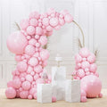 PartyWoo Baby Pink Balloons 92 pcs Different Sizes of 18 12 10 5 Inch Pastel by PartyWoo