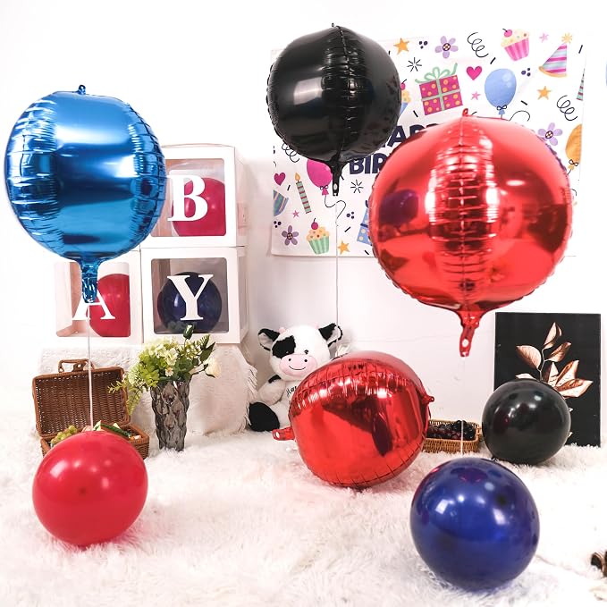 Giant Foil Balloons, 22 Inch Big Round Foil Balloon - Image 2