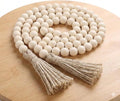 58" Decorative Beads Home Decor Wood Bead Garland | Boho Table Decor, by TenXVIDesigns