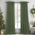 Pitalk Olive Green Curtains 96 Inches 8 FT Long by Pitalk