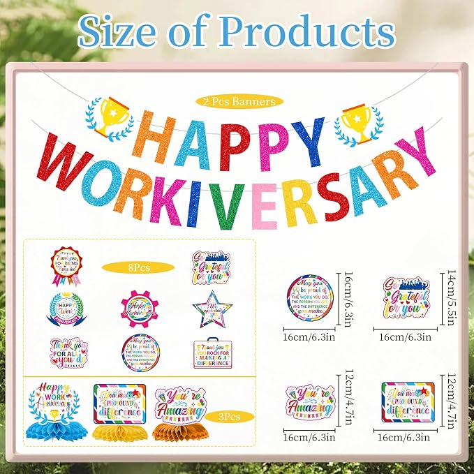 Happy Work Anniversary Decorations - Image 2