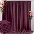 30 ft x 10 ft Wrinkle Free Maroon Backdrop Curtain by Outpain