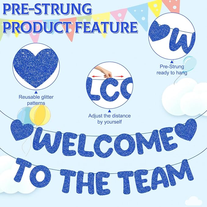 BLMHTWO Pre-Strung Welcome to The Team Banner - Image 3