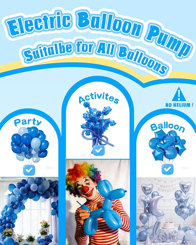 Portable Balloon Pump Electric, Rechargeable Cordless Balloon Pump Inflator - Image 4