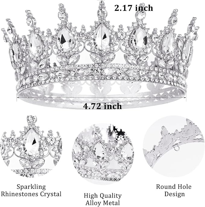 Fesciory Birthday Crown for Women, Adult Fit, Coming of Age Gifts & Halloween - Image 5