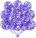 50pcs Purple Foil Confetti Balloons, 12 inch Latex Balloon by KALOR