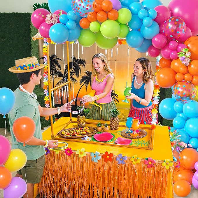 Amandir 153pcs Summer Tropical Balloon Arch Garland Kit Different Sizes 18 12 - Image 6
