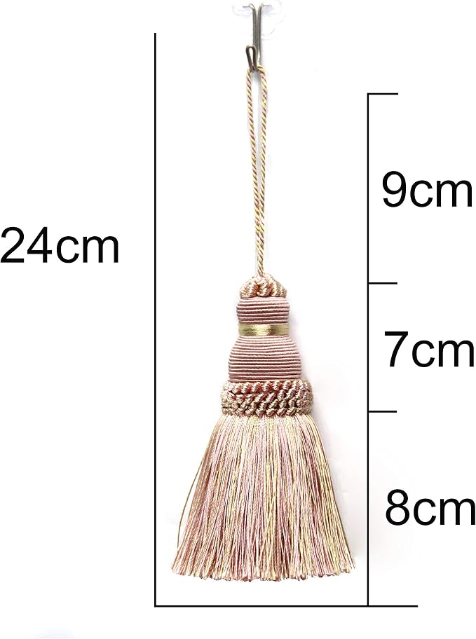 2Pcs Colorful Tassel Key Tassels DIY Accessories | 9.5 Inch Tassels - Image 2