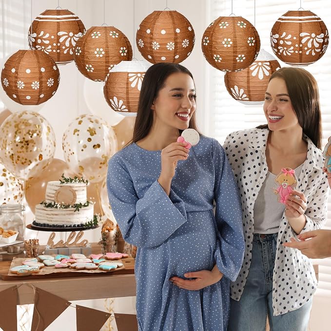 Baquler 12 Pcs Cielito Lindo Hanging Paper Lanterns Party Decorations, 8 Inch - Image 4