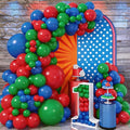 Red Blue Green Balloon Arch Garland Kit by Jobkoo