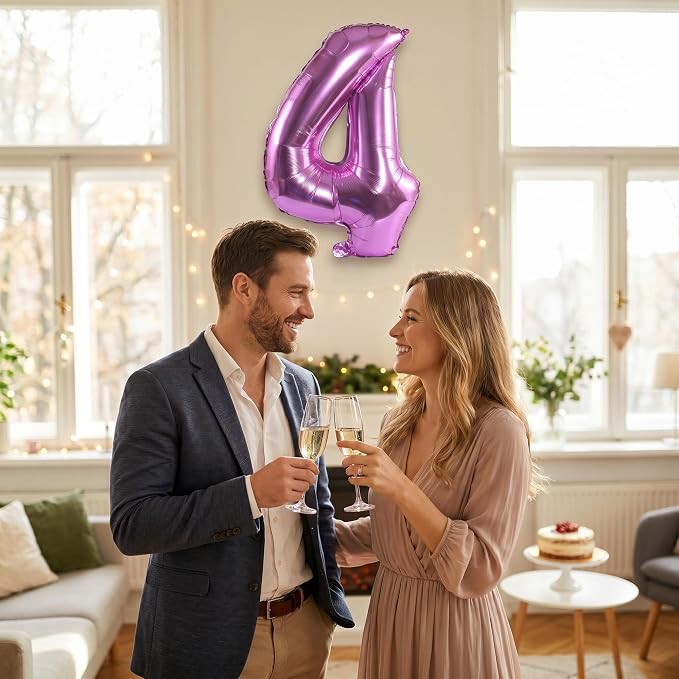 YPSelected 32 Inch Large Foil Helium Number Balloon Birthday Wedding Party 0-9 - Image 2
