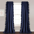 Lush Decor Reyna Ruffle Window Curtain Panel Set, Living room, or Dining Room by LushDecor