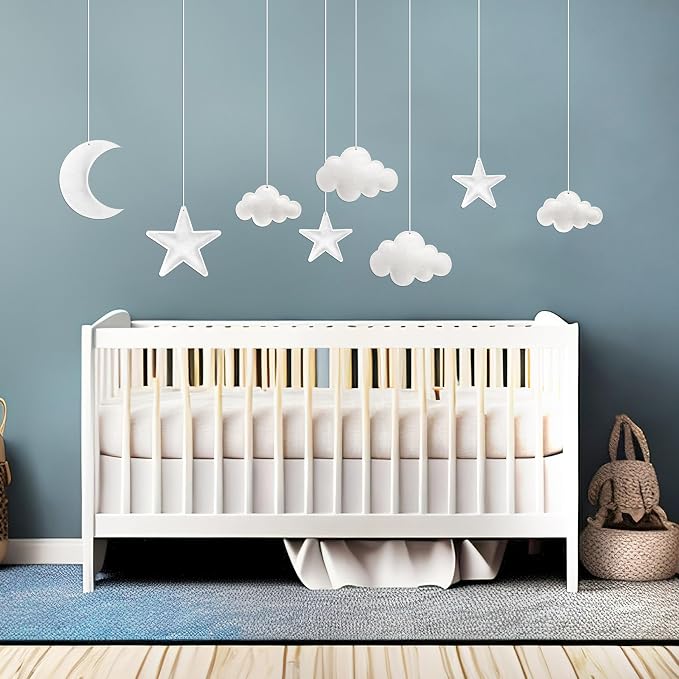 Ayfjovs 8pcs 3D Hanging Cloud Set - Image 4