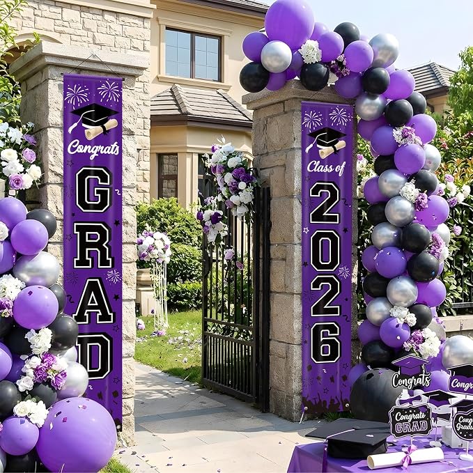 Graduation Decorations 2026 Porch Banner, Congrats Grad Class of 2026 Banner - Image 5