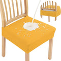 Smiry Waterproof Seat Covers for Dining Room Chairs, No Rear Covers | Stretch by Smiry