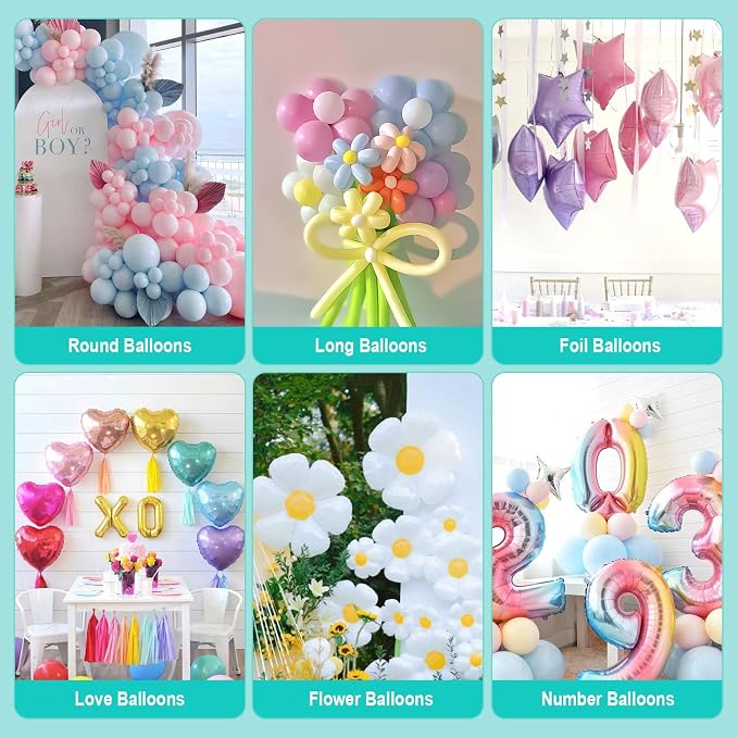Balloon Pump Electric Air Pump for Long Balloon, 260/160 Balloon Inflator Pump - Image 6