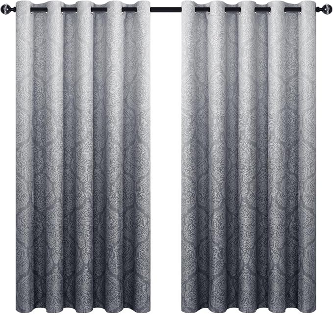 DWCN Extra Wide Ombre Blackout Curtains - Image 8