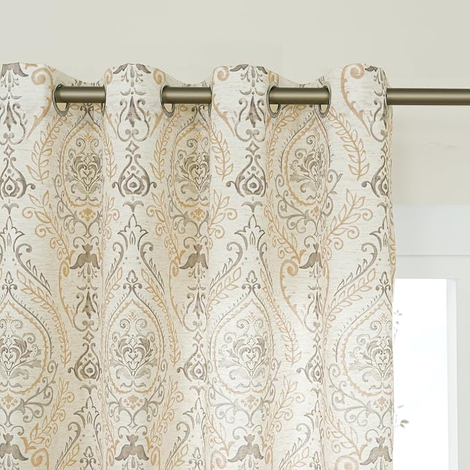 Yellow Linen Curtains 90 inches - Image 9