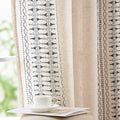 jinchan Boho Curtains Embroidered Linen Blend Window Curtains by JINCHAN