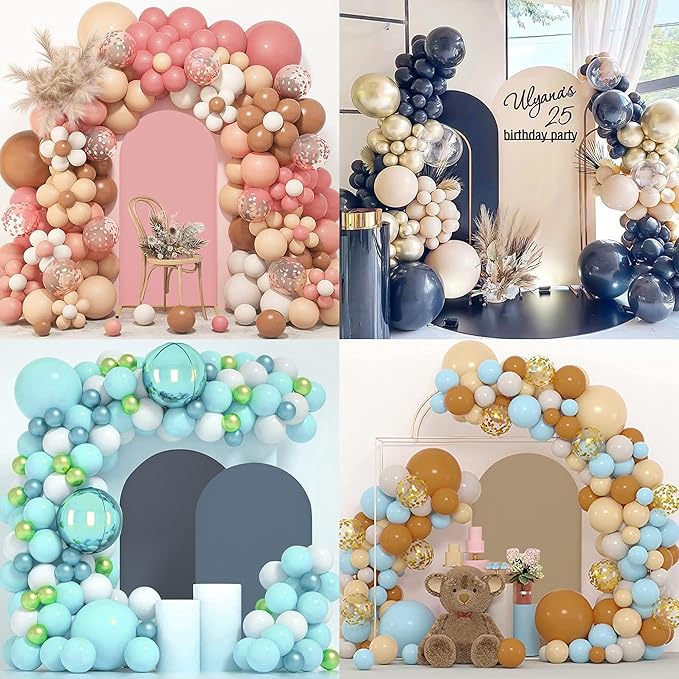Wedding Arch Covers Arch Backdrop Cover Arch Stand Covers 7.2FT 6.6FT 6FT Set of 3 Arch Cover Spandex Fabric Stretchy Backdrop for Wedding Birthday Party Decoration Baby Shower (Lilac)