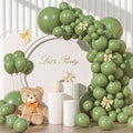 135pcs Sage Green Balloons Balloon Arch Kit Different Sizes Of 18 12 10 5 Inch by YISHEBAPA