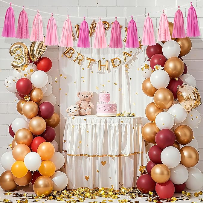 20PCS Tissue Tassel Garland Kit Pre-Cut Tissue Paper Streamers - Image 4