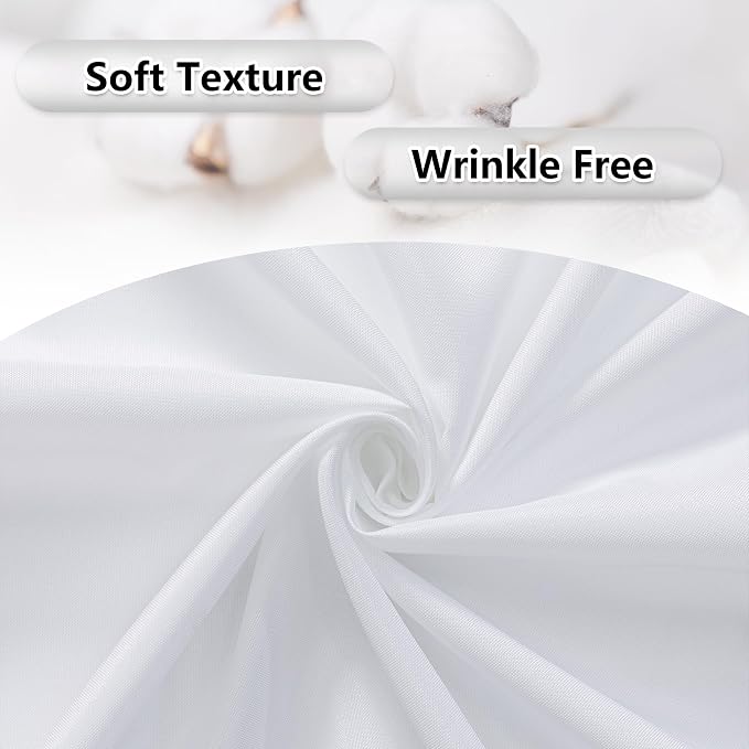 10 feet x 10 feet White Backdrop Curtains Valentine's Day Birthday Party - Image 8