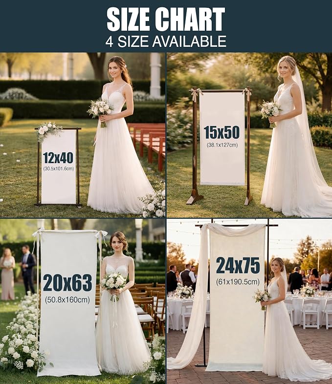 Personalized Fabric Wedding Welcome Sign, Cotton Linen Banner - Image 5