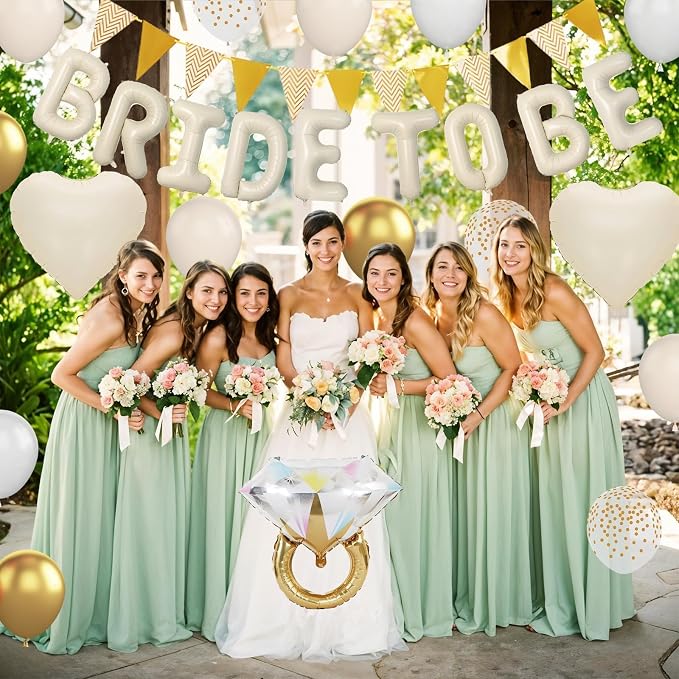 Sand White Bachelorette Party Decorations, Nude White Bride To Be Bridal Shower - Image 7