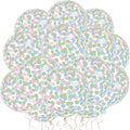Pastel Blue Pastel Pink Pastel Green Confetti Balloons 25 Pcs, 12 Inch Clear by VHUWE