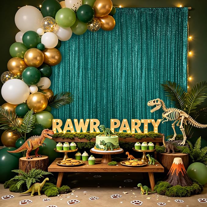 Hahuho Hunter Sequin Backdrop Curtain, Party Decoration（4 Panels, 2FT x 8FT - Image 7