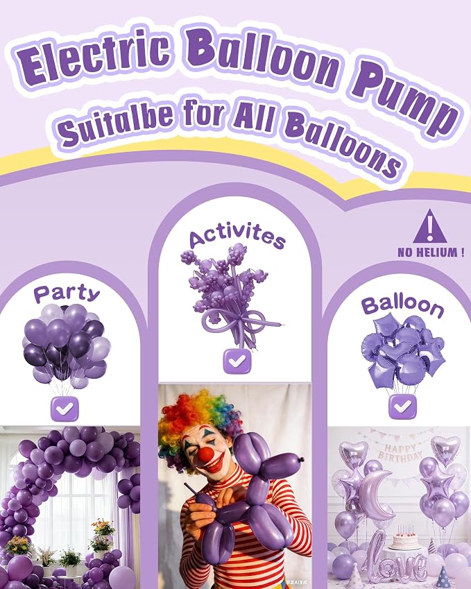 Portable Balloon Pump Electric, Rechargeable Cordless Balloon Pump Inflator - Image 4