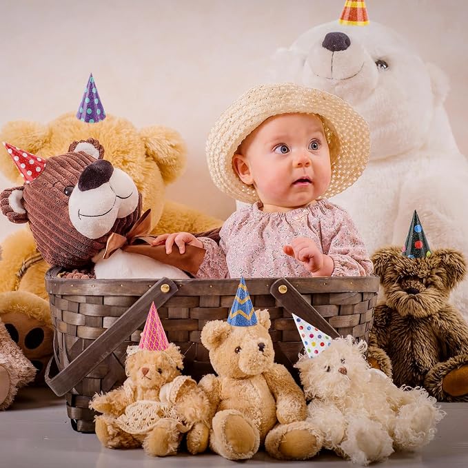 10 Pcs Mini Cone Tiny Birthday Hats - Image 5