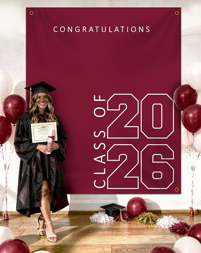 Class of 2026 Graduation Banner 5X6feet - Image 3