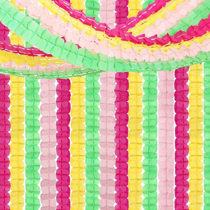 Hawaiian Luau Party-Decorations Streamer Garland - 157Ft Tropical Aloha Theme - Image 7