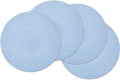 SHACOS Round Braided Placemats Set of 4 Washable 15 inch Round Non Slip Table by SHACOS