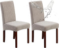 Waterproof Dining Chair Covers Set of 2 Parsons Chair Slipcovers | Double by Genina