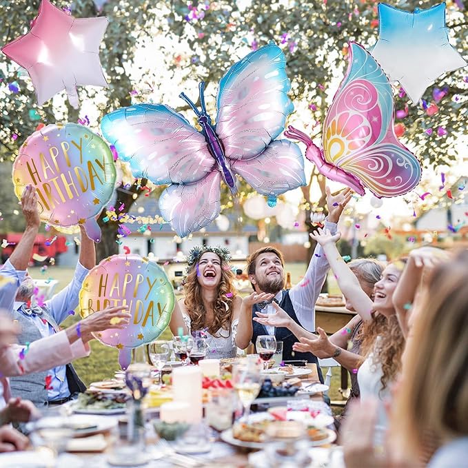 Butterfly Birthday Decorations, Butterfly Balloons, 1st Birthday Party - Image 6