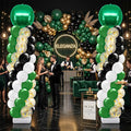 2 Sets Green Black White Balloon Column Stand Kit, Adjustable Floor Balloon by Sonwyoung