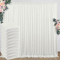 50 ft x 10 ft Wrinkle Free Ivory Backdrop Curtain by Outpain