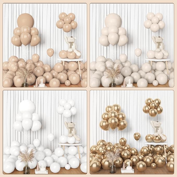 Amandir 153pcs White Sand Balloon Garland Arch Kit Different Sizes | 18 12 10 5 - Image 7