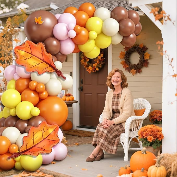 Fall Pink Balloons Garland Arch Kit - Image 5