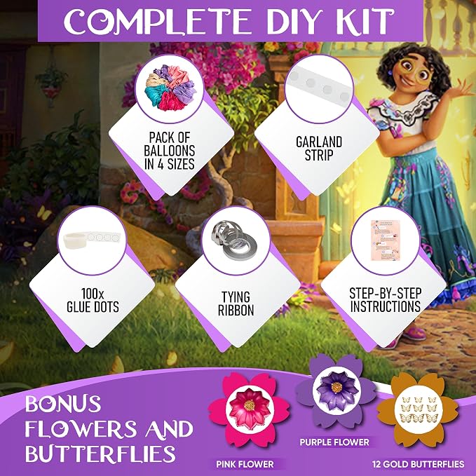 ALL-IN-1 Purple Blue Pink Balloon Arch Kit - Image 2
