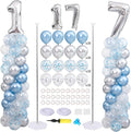 Dancing Queen 17 Balloon Column Stand Kit 2 Sets, Mamma Mia Party Supplies | by ZyloonDecoration