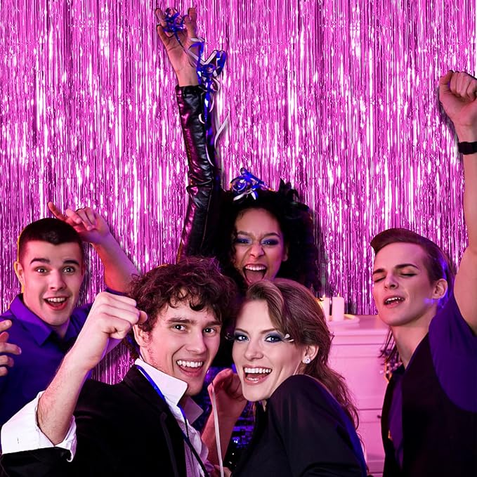 BOMSI 5 Pack Hot Pink Party Decorations - Image 6