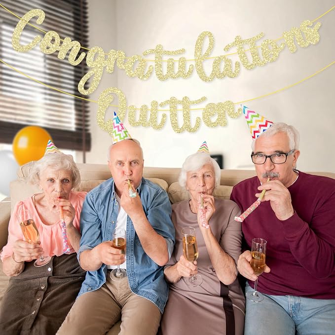 Pre-Strung Congratulations Quitter Banner - Image 4