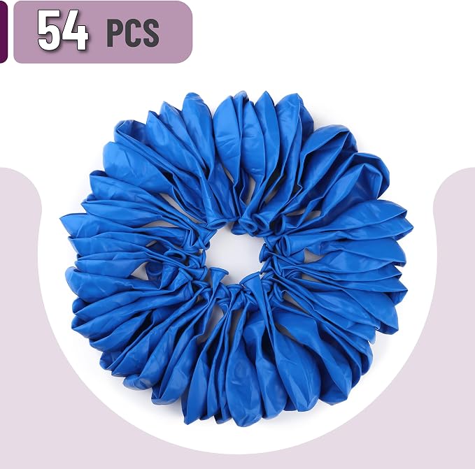 Mr. Pen- Blue Balloons, 12 Inch, 54 Pack | Blue Latex Balloons - Image 2